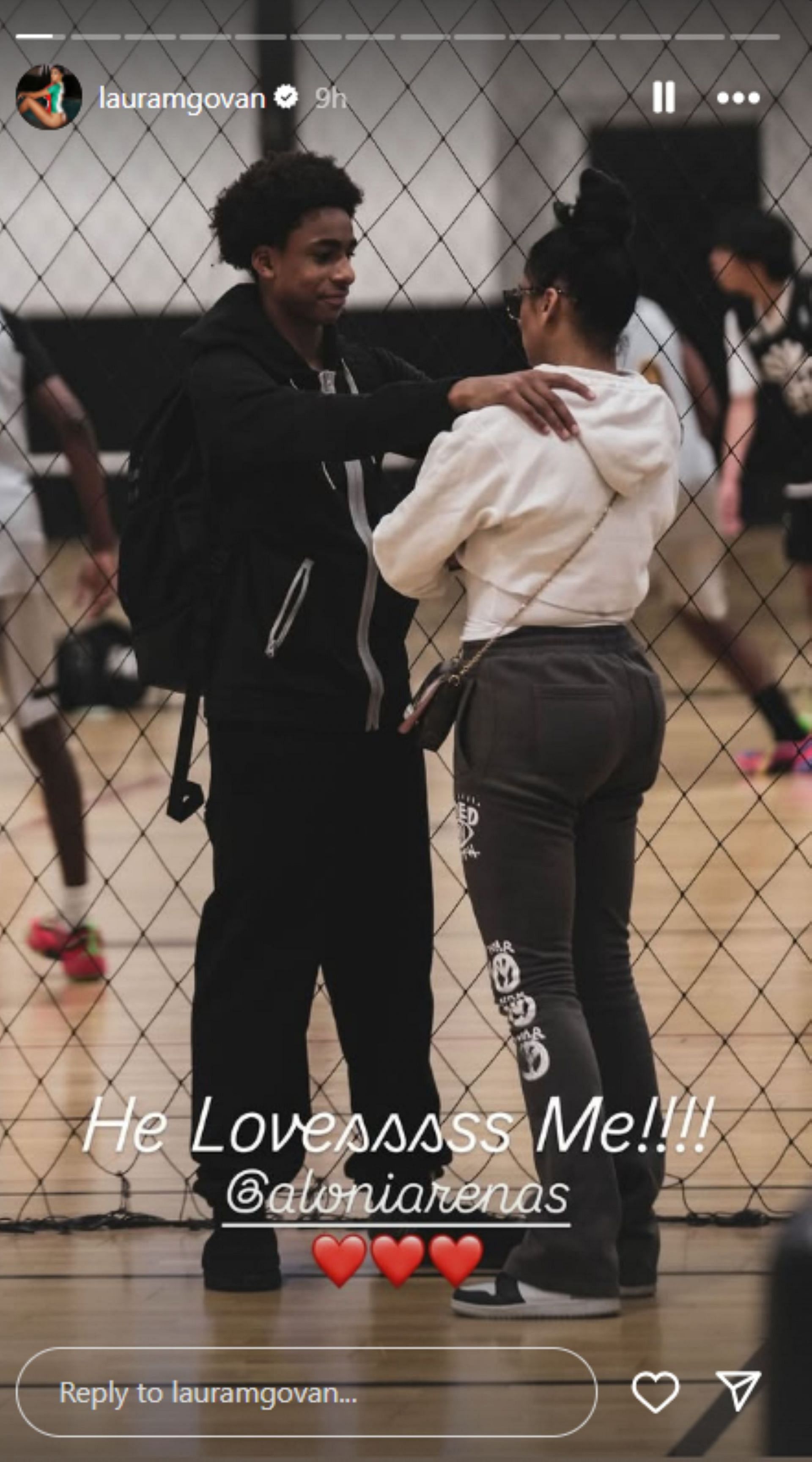 Gilbert Arenas' ex-wife Laura Govan shares 3-word reaction to wholesome snap with Aloni Arenas (Image via Instagram @lauramgovan)